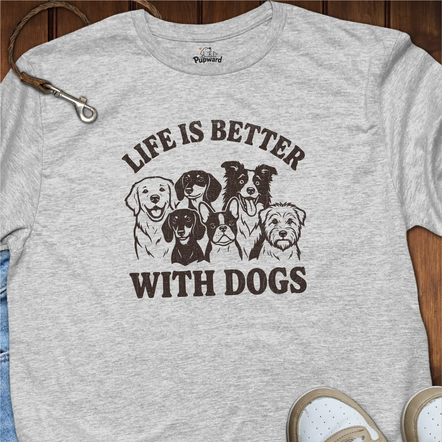 Life Is Better With Dogs Group T-Shirt