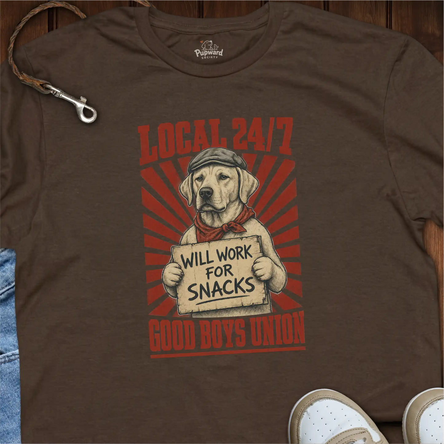 Local 24/7 Will Work for Snacks T-Shirt