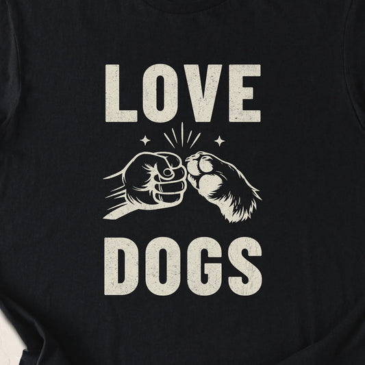 Love Dogs — Black zoomed