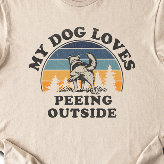 My Dog Loves Peeing Outside — Sand zoomed