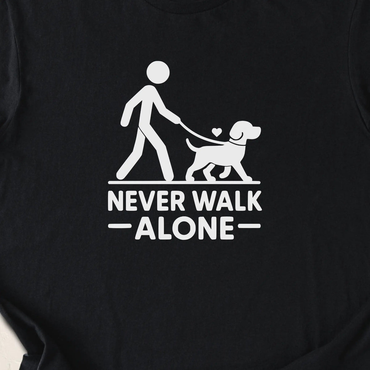 Never Walk Alone — Black zoomed