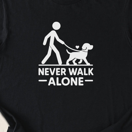 Never Walk Alone — Black zoomed