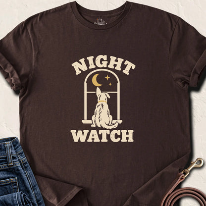 Night Watch Dog T-Shirt — Dark Chocolate standard