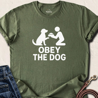 Obey The Dog — Military Green standard