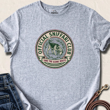 Official Sniffari Club T-Shirt — Sport Grey standard