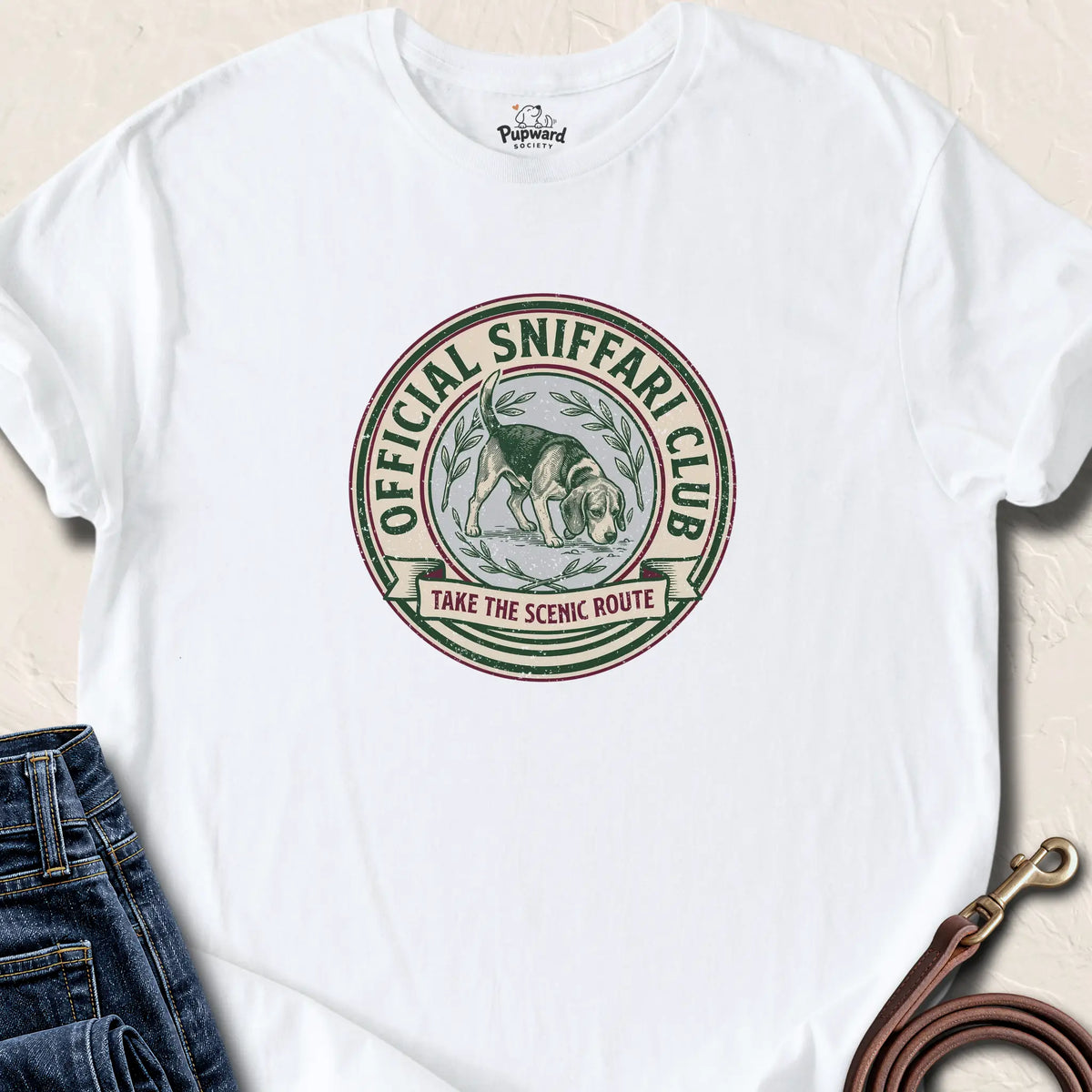 Official Sniffari Club T-Shirt — White standard