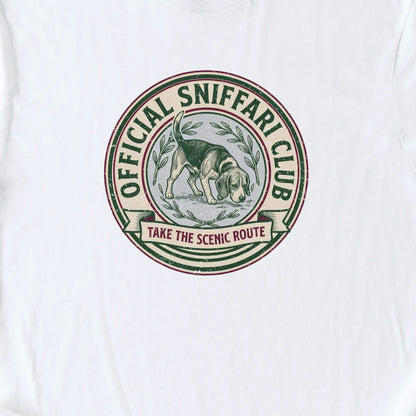 Official Sniffari Club T-Shirt — White zoomed