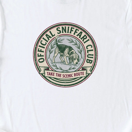 Official Sniffari Club T-Shirt — White zoomed