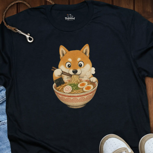 Shiba Eating Ramen T-Shirt