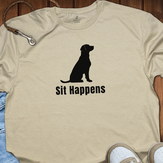 Sit Happens Funny Pun Dog Lover Shirt
