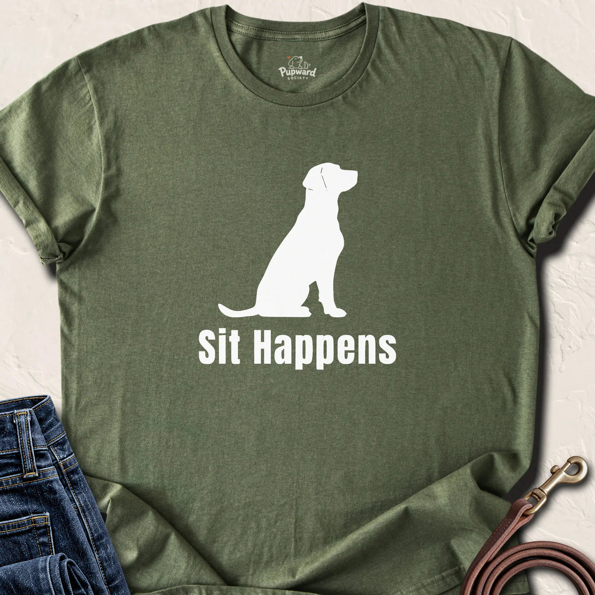 Sit Happens — Military Green standard
