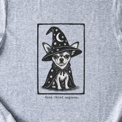 Sock Thief Supreme T-Shirt — Sport Grey zoomed