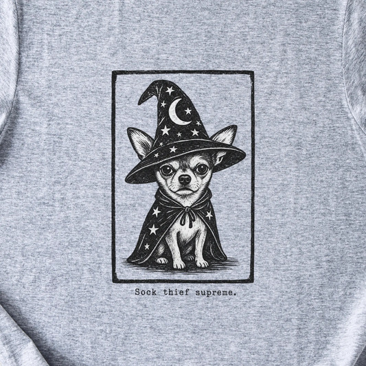Sock Thief Supreme T-Shirt — Sport Grey zoomed