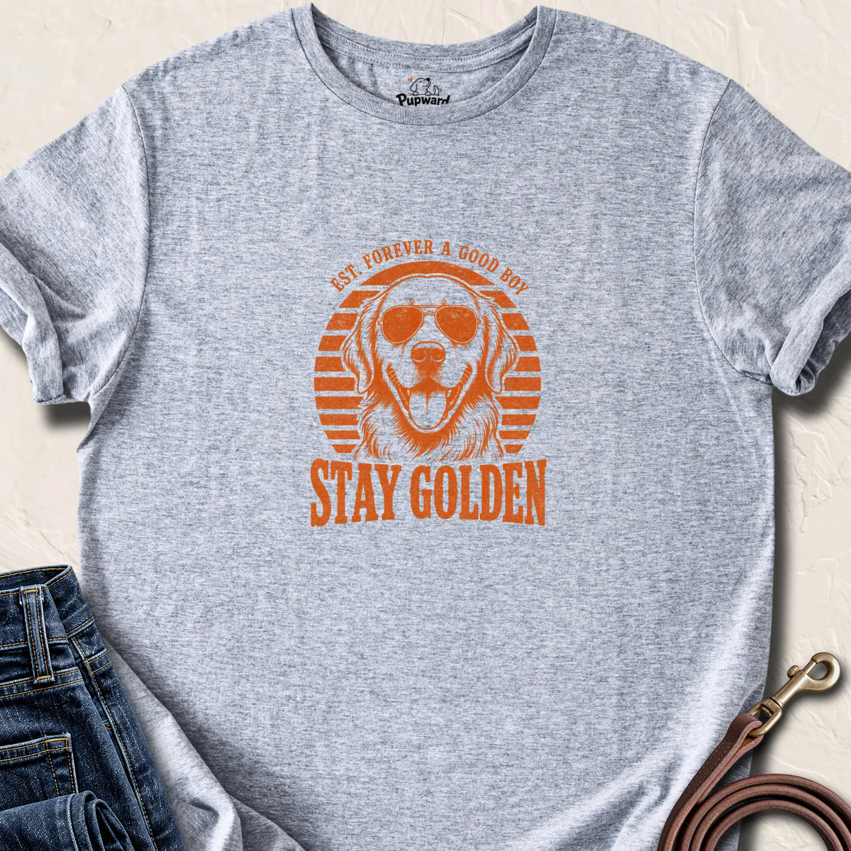 Stay Golden T-Shirt — Sport Grey standard