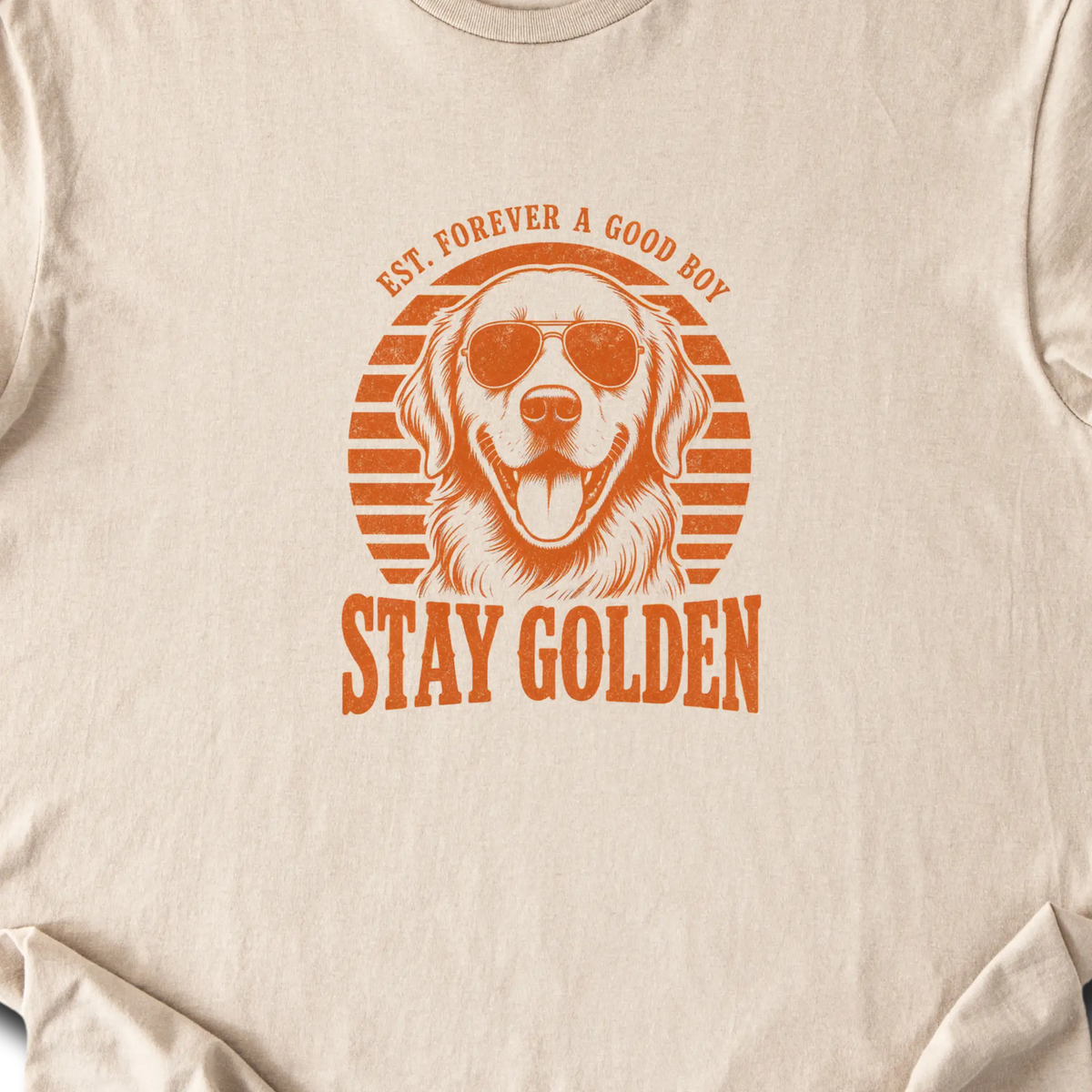 Stay Golden T-Shirt — Sand zoomed