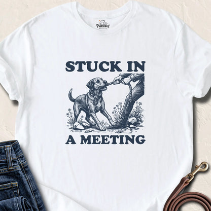Stuck In A Meeting — White standard