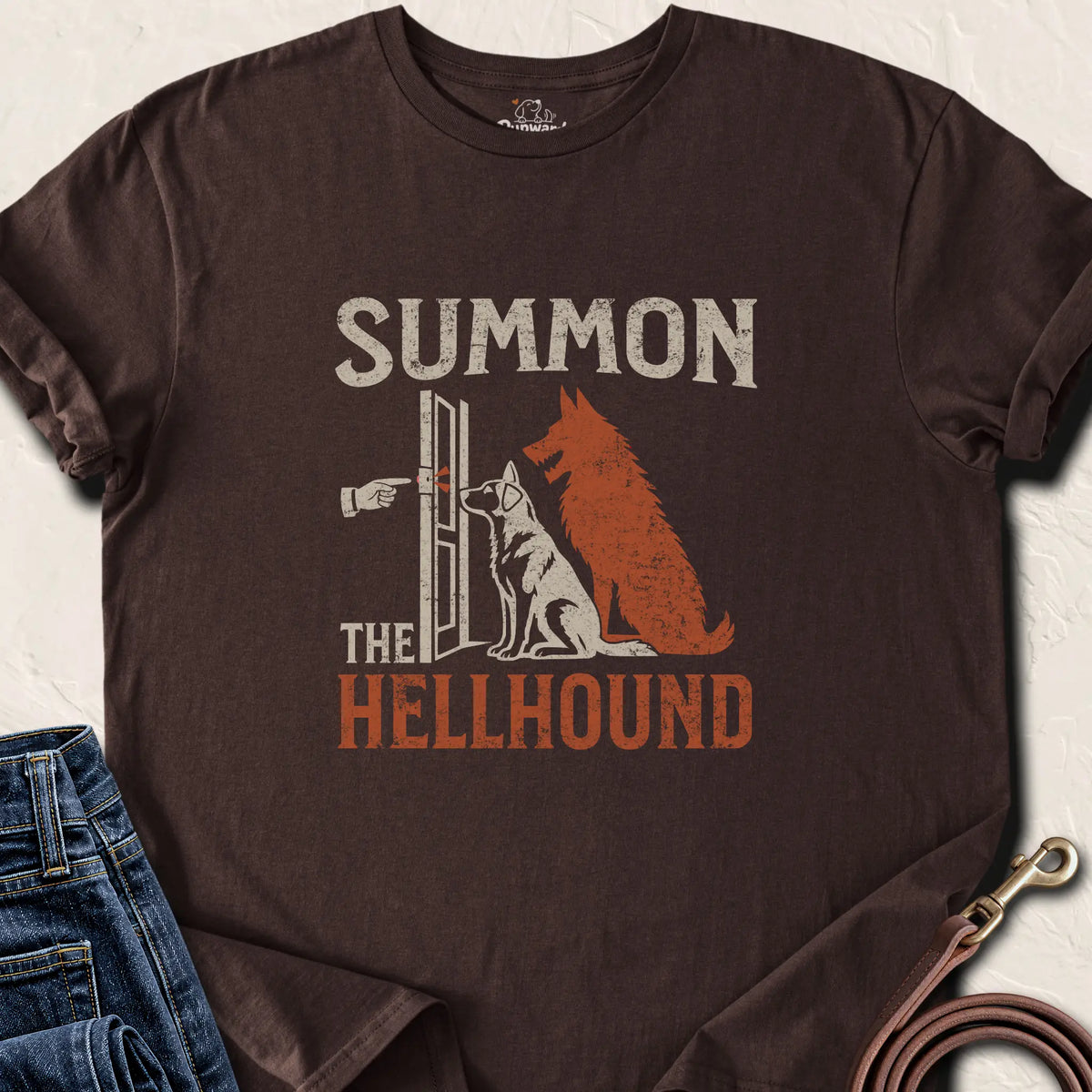 Summon the Hellhound T-Shirt — Dark Chocolate standard