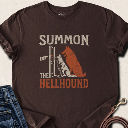 Summon the Hellhound T-Shirt — Dark Chocolate standard