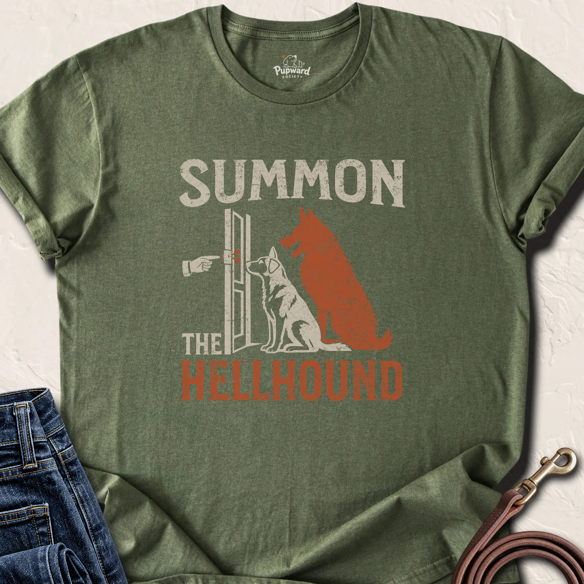 Summon the Hellhound T-Shirt — Military Green standard