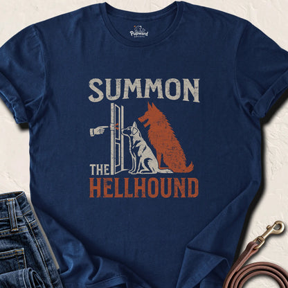 Summon the Hellhound T-Shirt — Navy standard