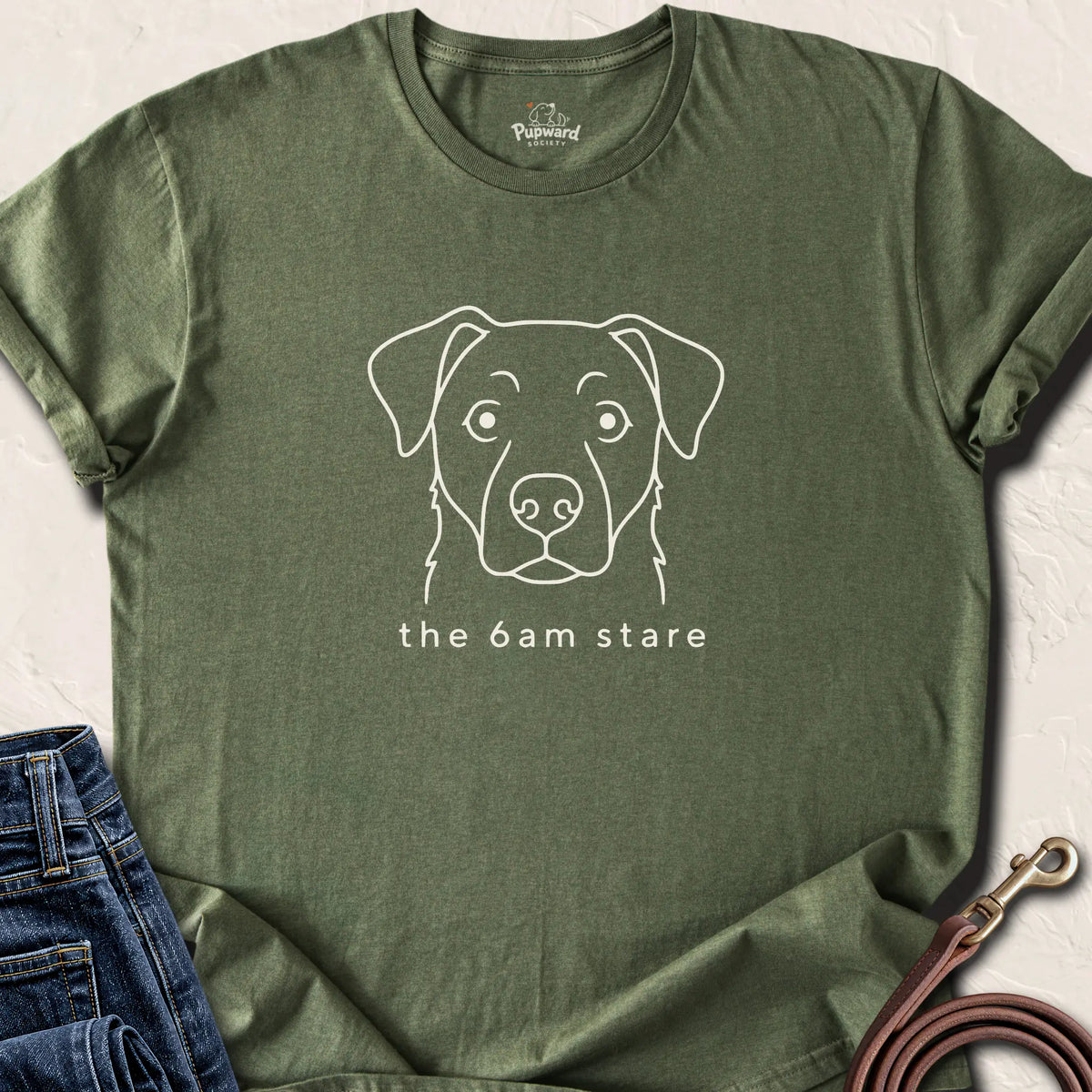 The 6 AM Stare T-Shirt — Military Green standard
