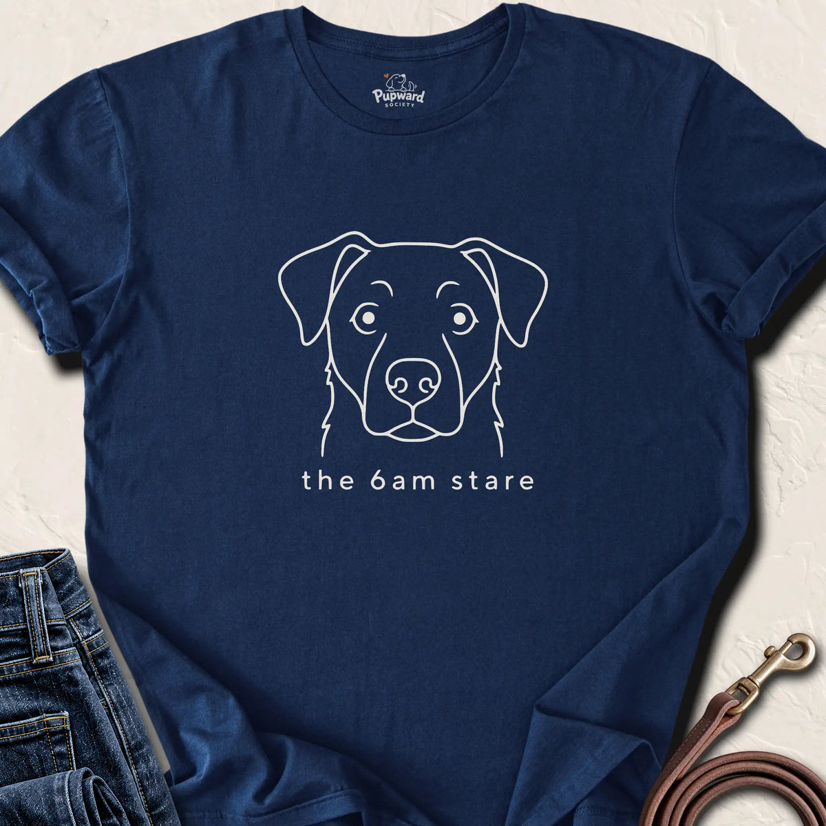 The 6 AM Stare T-Shirt — Navy standard