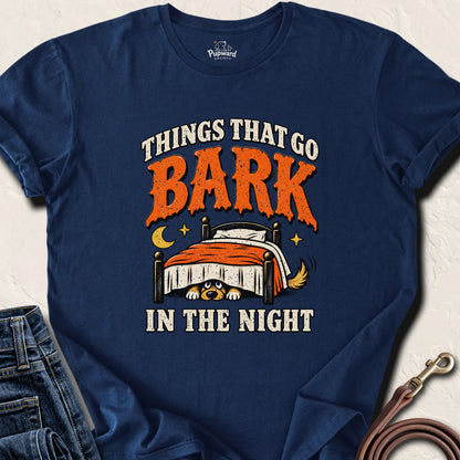 Things That Go Bark In The Night T-Shirt — Navy standard
