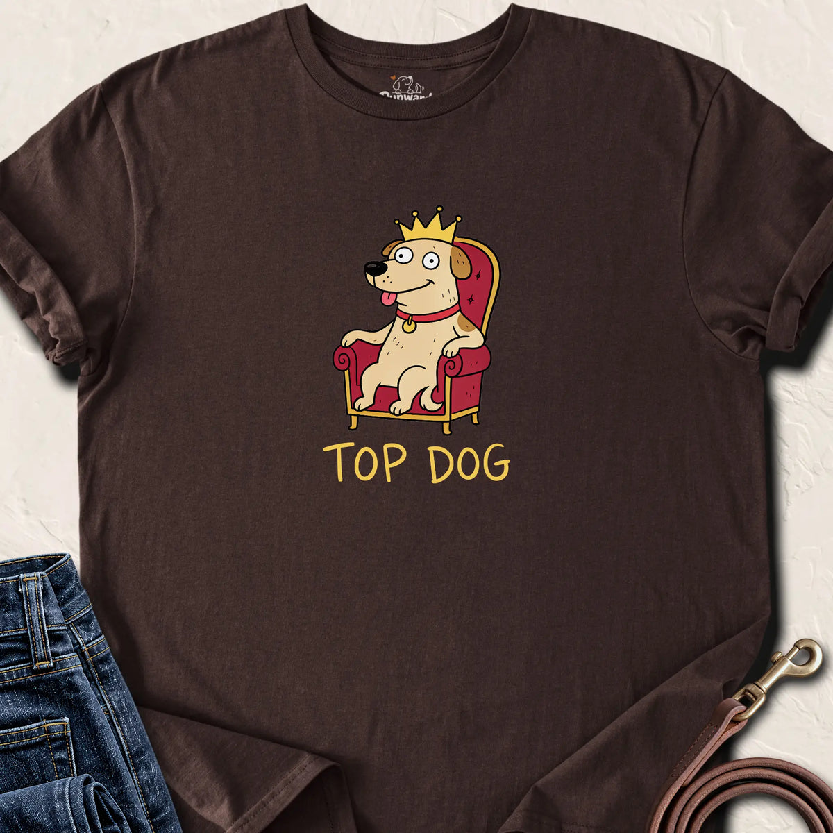 Top Dog T-Shirt — Dark Chocolate standard