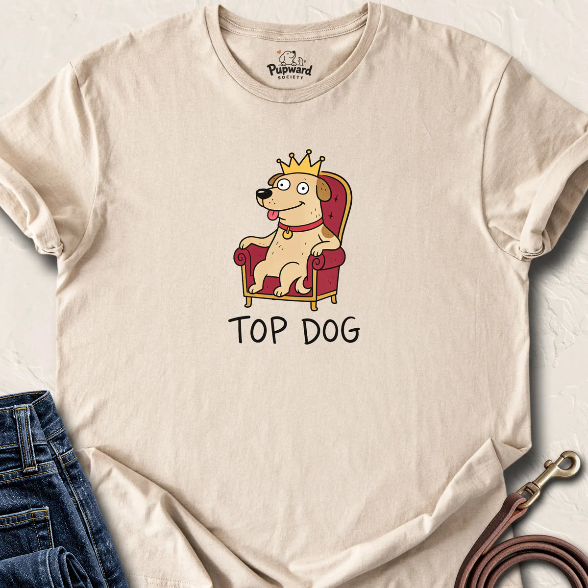 Top Dog T-Shirt — Sand standard