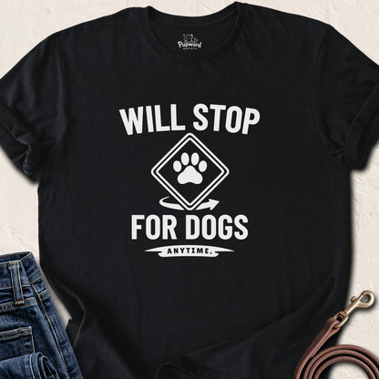 Will Stop For Dogs — Black standard