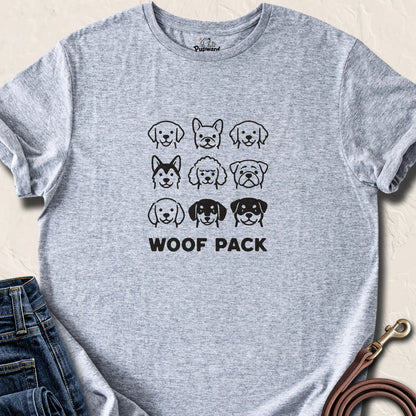 Woof Pack T-Shirt — Sport Grey standard